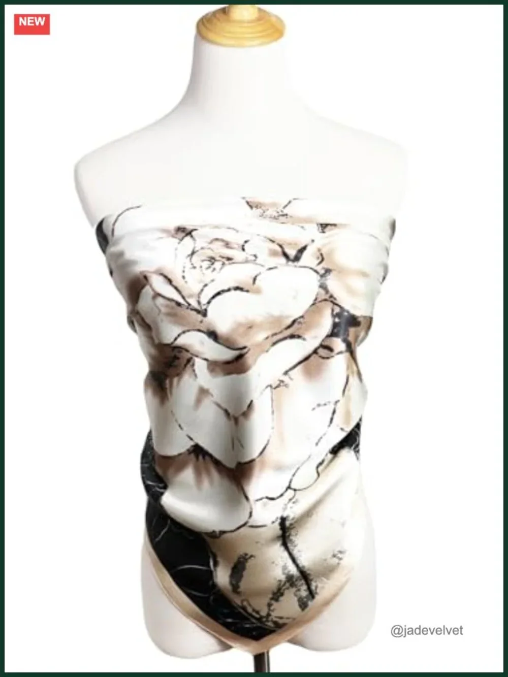 Satin Head Scarf for Women, 35x35 Square Silk Like Hair Scarf